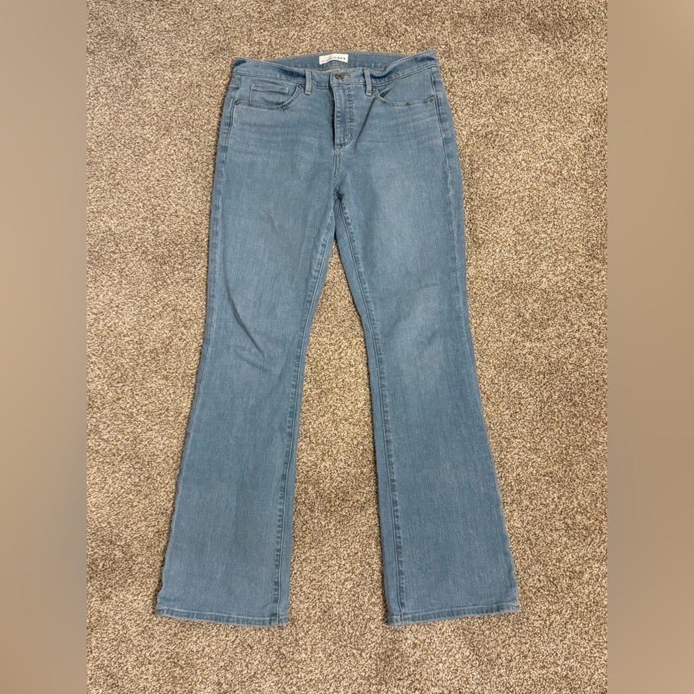 Loft MidRise Bootcut Flap Pocket Jeans